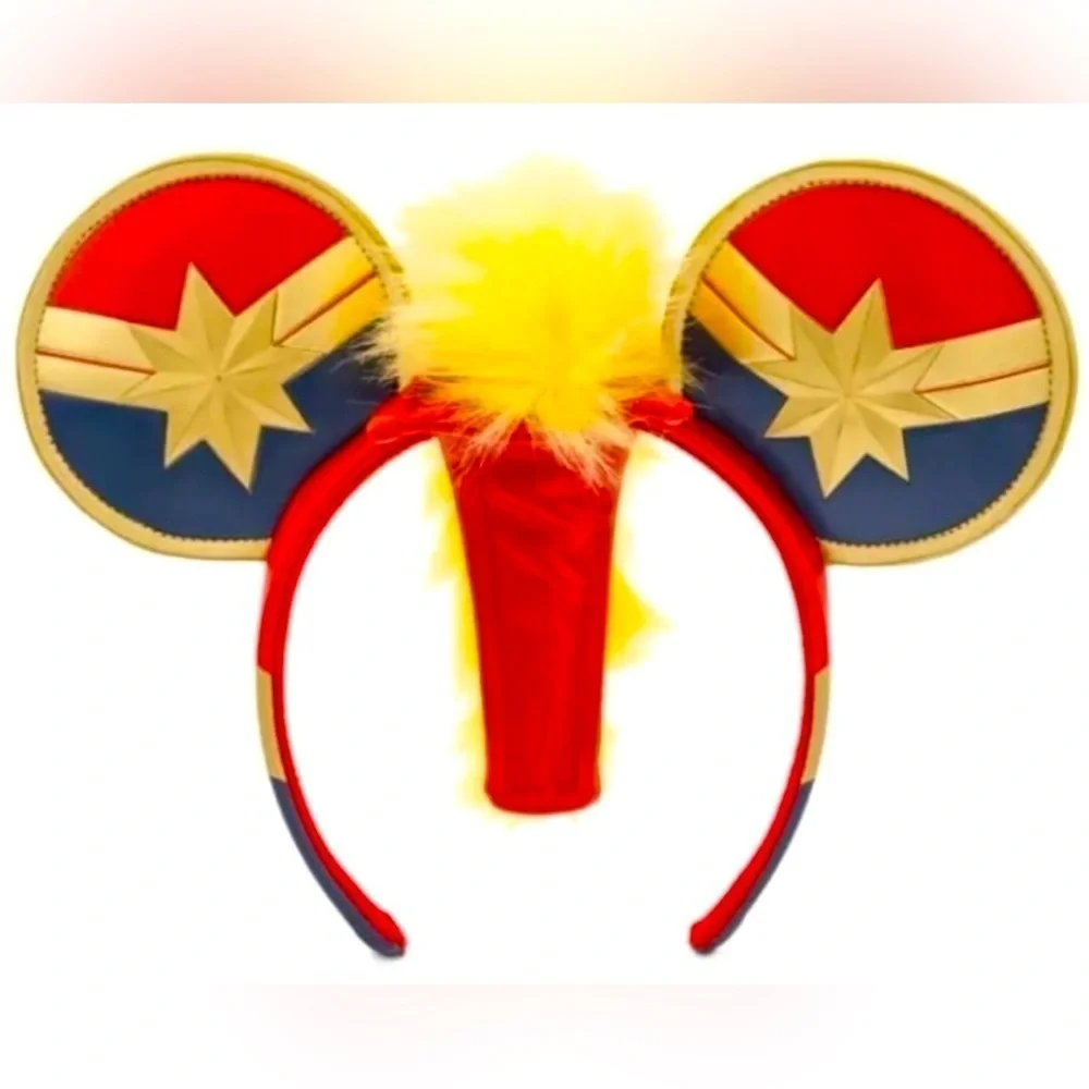 Disney Parks Captain Marvel Ear Headband WITH MOHAWK New with tags